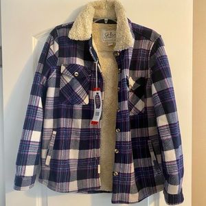 Flannel Jacket with Sherpa Lining